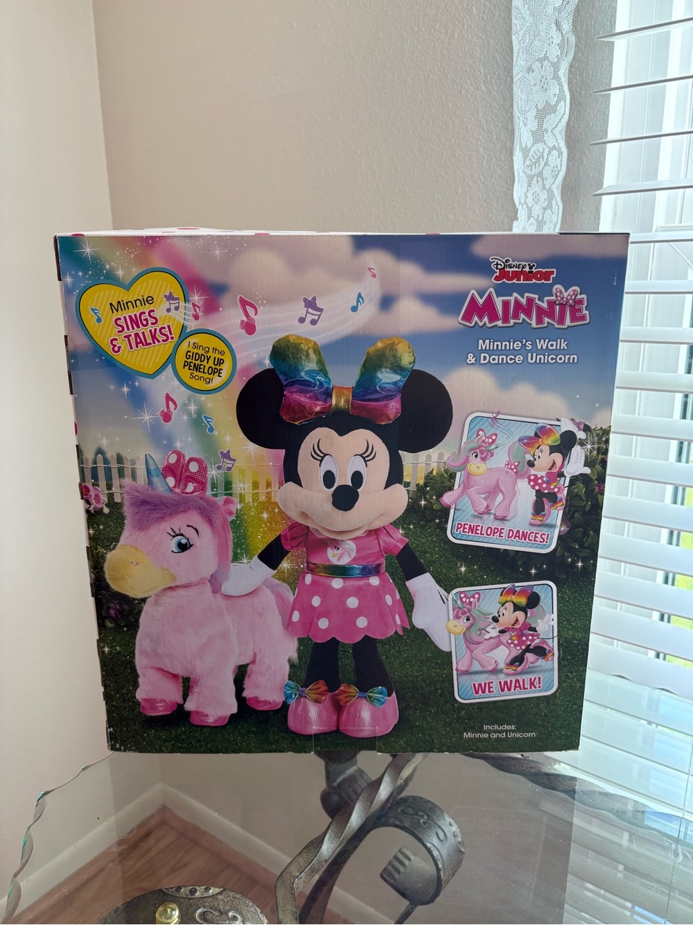 Walk & Dance Unicorn Plush Set - Pink Minnie Doll & Unicorn - Picture 2 of 4